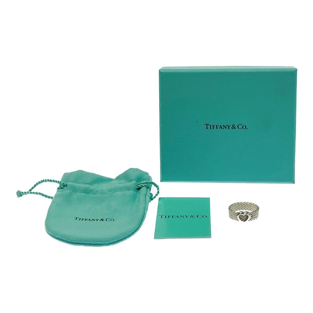 Tiffany & Co Silver Somerset Ring Heart