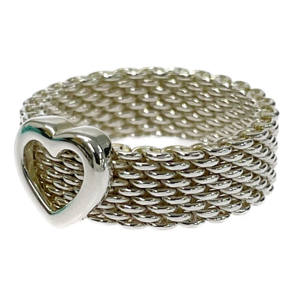 Tiffany & Co Silver Somerset Ring Heart — view 4