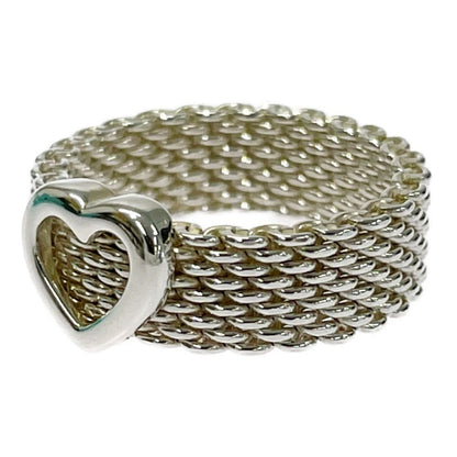 Tiffany & Co Silver Somerset Ring Heart — view 4