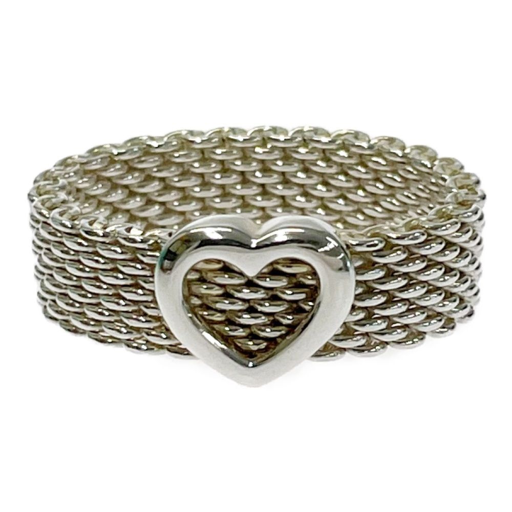 Tiffany & Co Silver Somerset Ring Heart — view 2