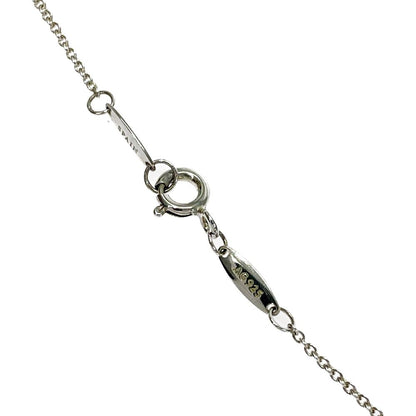 Tiffany & Co Silver Mini Open Heart Necklace — view 8
