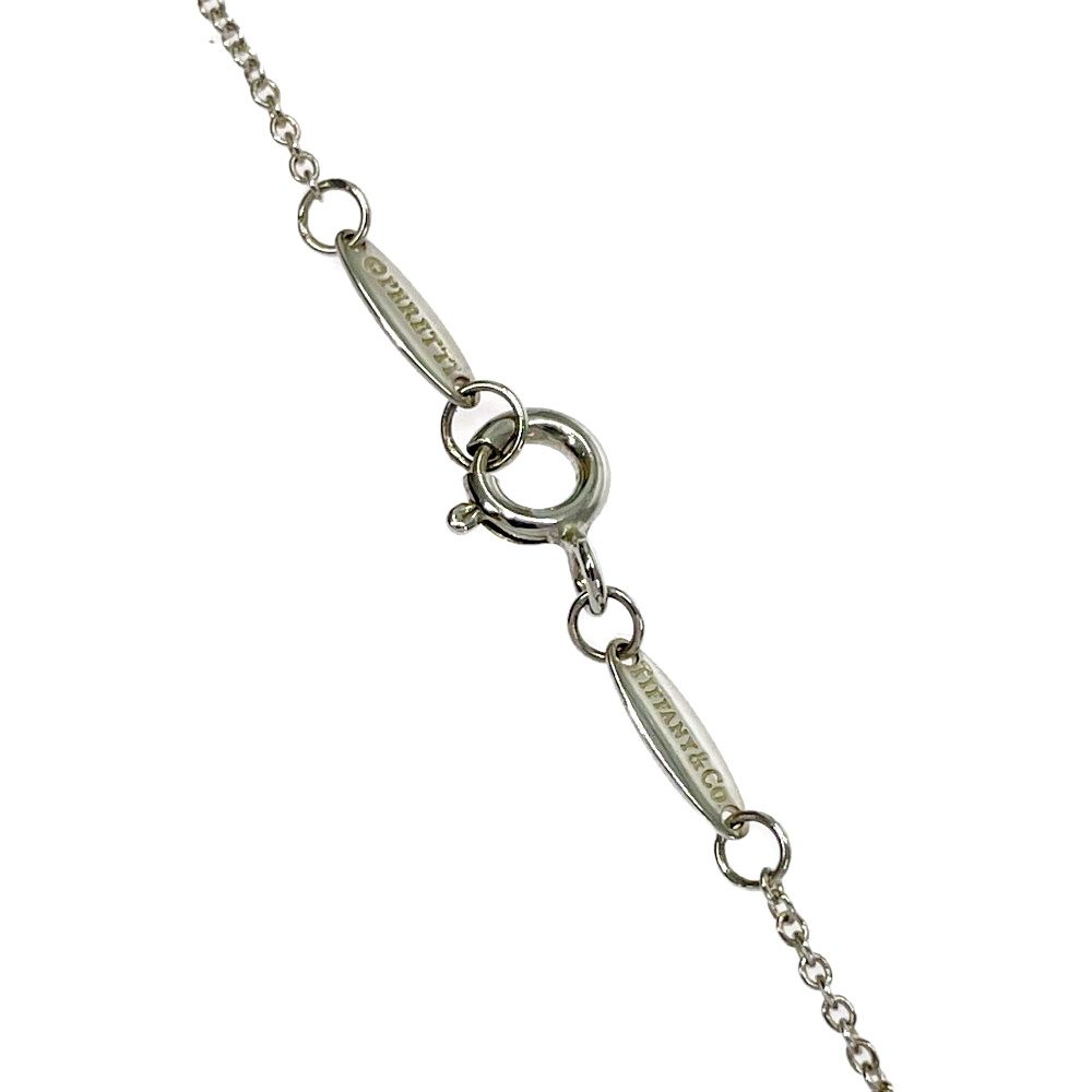 Tiffany & Co Silver Mini Open Heart Necklace — view 7