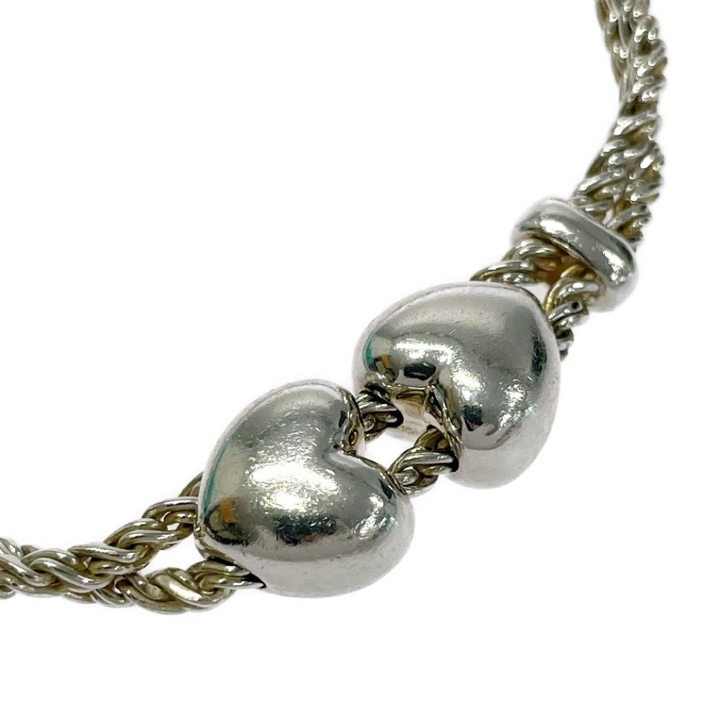Tiffany & Co Silver Double Rope Heart Bracelet — view 4