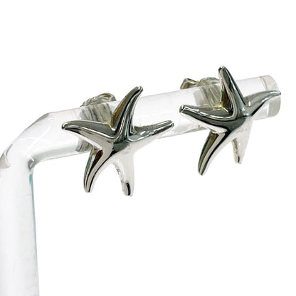 Tiffany & Co Silver Star Fish Earrings — view 3