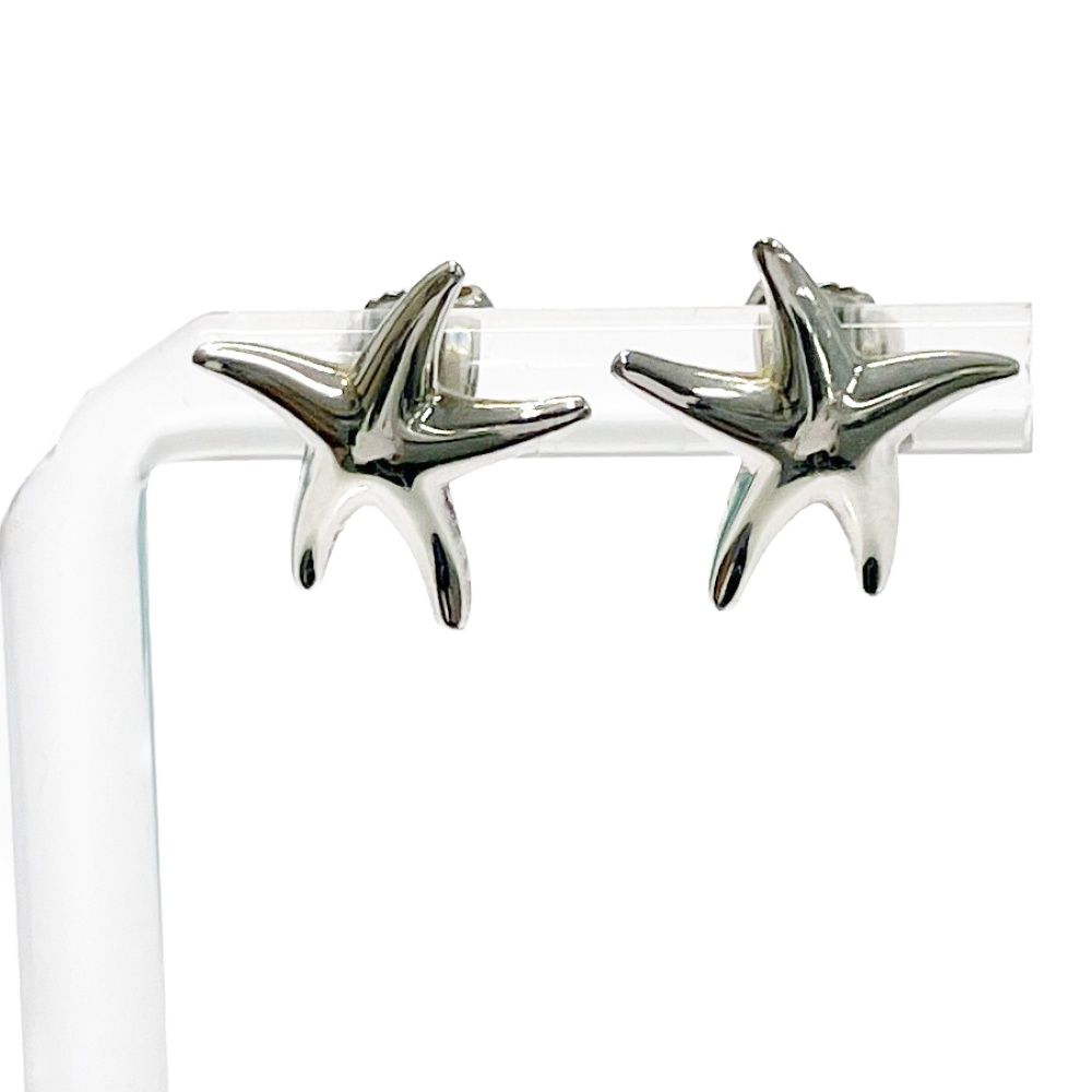 Tiffany & Co Silver Star Fish Earrings — view 2