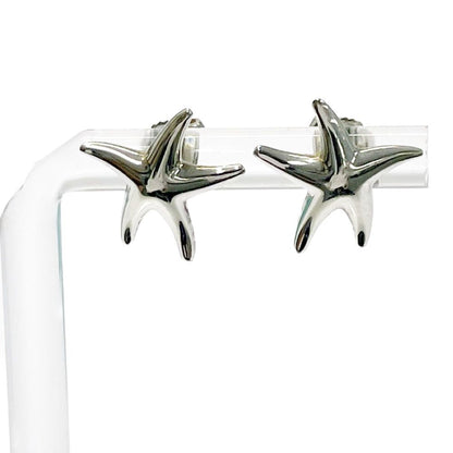 Tiffany & Co Silver Star Fish Earrings — view 2