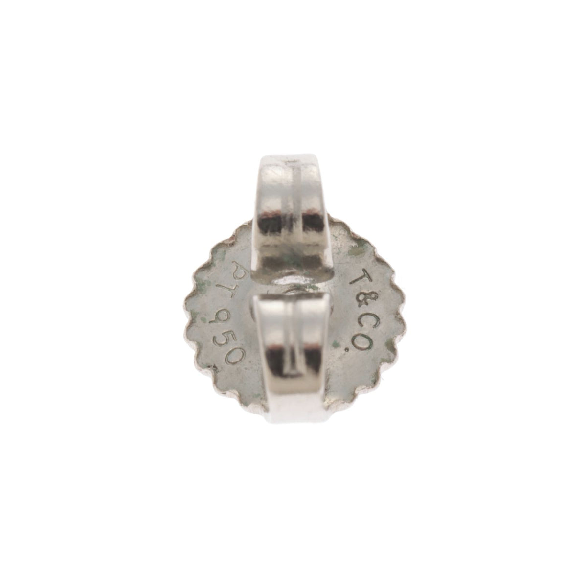 Tiffany & Co Solitaire Earrings PT D Platinum — view 4