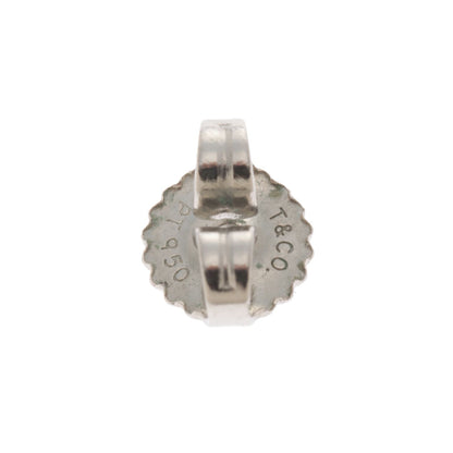 Tiffany & Co Solitaire Earrings PT D Platinum — view 4