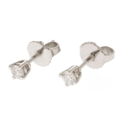 Tiffany & Co Solitaire Earrings PT D Platinum