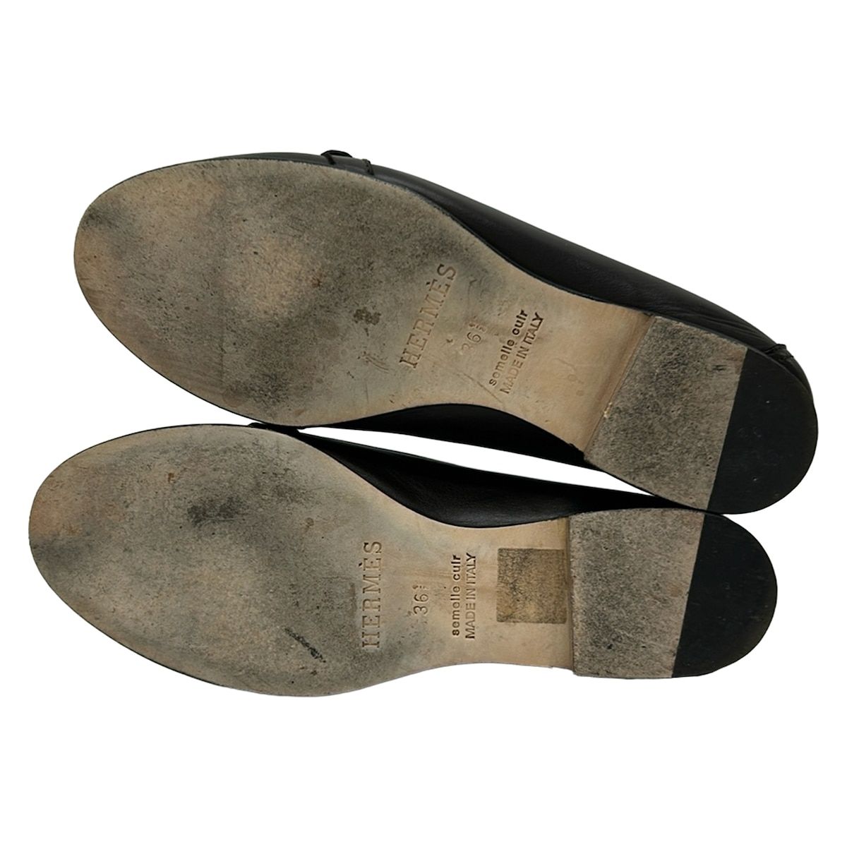 Hermes Loafers Dark Brown Leather — view 4