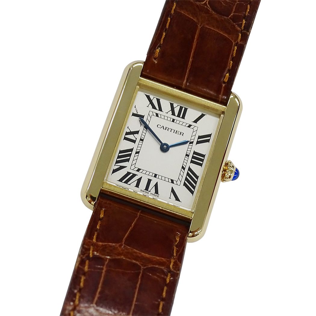 Cartier Watch Tank Solo SM Quartz Leather Square