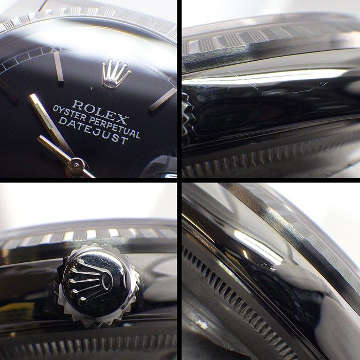 Rolex Watch Datejust Black Dial Date 18k White Gold SS Automatic — view 6