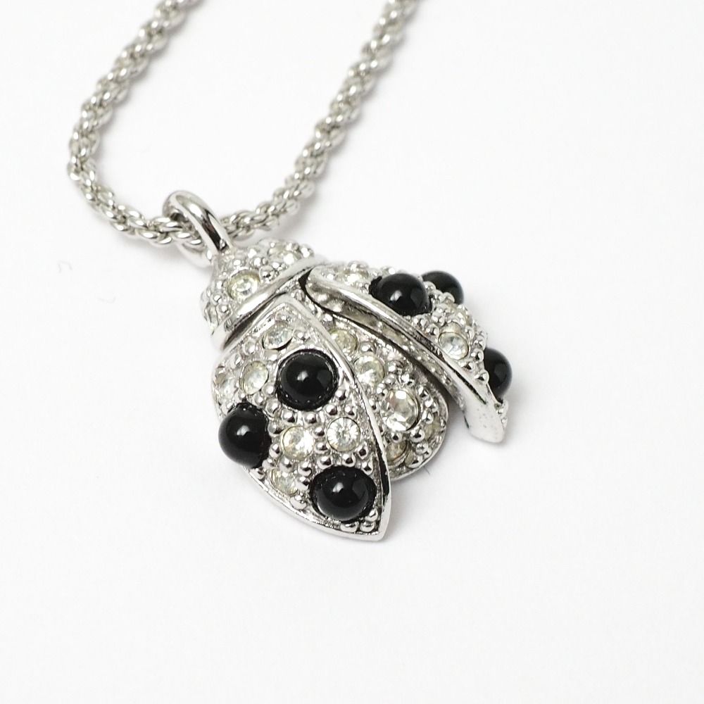 Dior Vintage Necklace Crystal Rhinestone Ladybird Ladybug — view 4