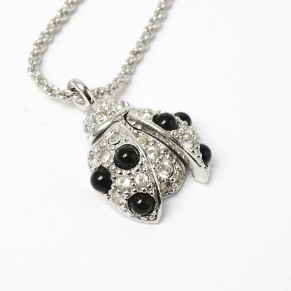 Dior Vintage Necklace Crystal Rhinestone Ladybird Ladybug — view 4