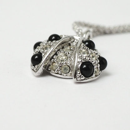 Dior Vintage Necklace Crystal Rhinestone Ladybird Ladybug — view 6