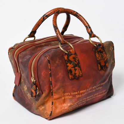 Louis Vuitton Richard Prince Jokes Man Crazy Handbag Rouge Gold — view 3