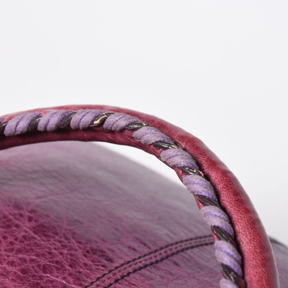 Balenciaga Giant City Handbag Lambskin Silver Purple — view 8