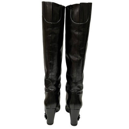 Chanel Camellia Boots Leather — view 7