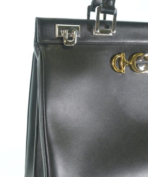 Gucci Leather Tote Bag Black — view 7