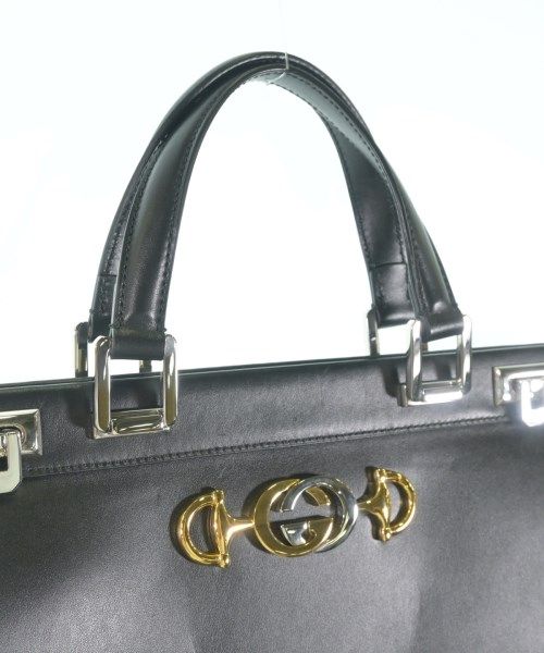Gucci Leather Tote Bag Black — view 6