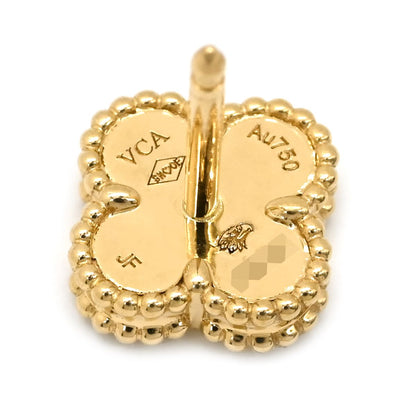 Van Cleef & Arpels Earrings Sweet Alhambra Pearl White Yellow Gold 18 — view 5
