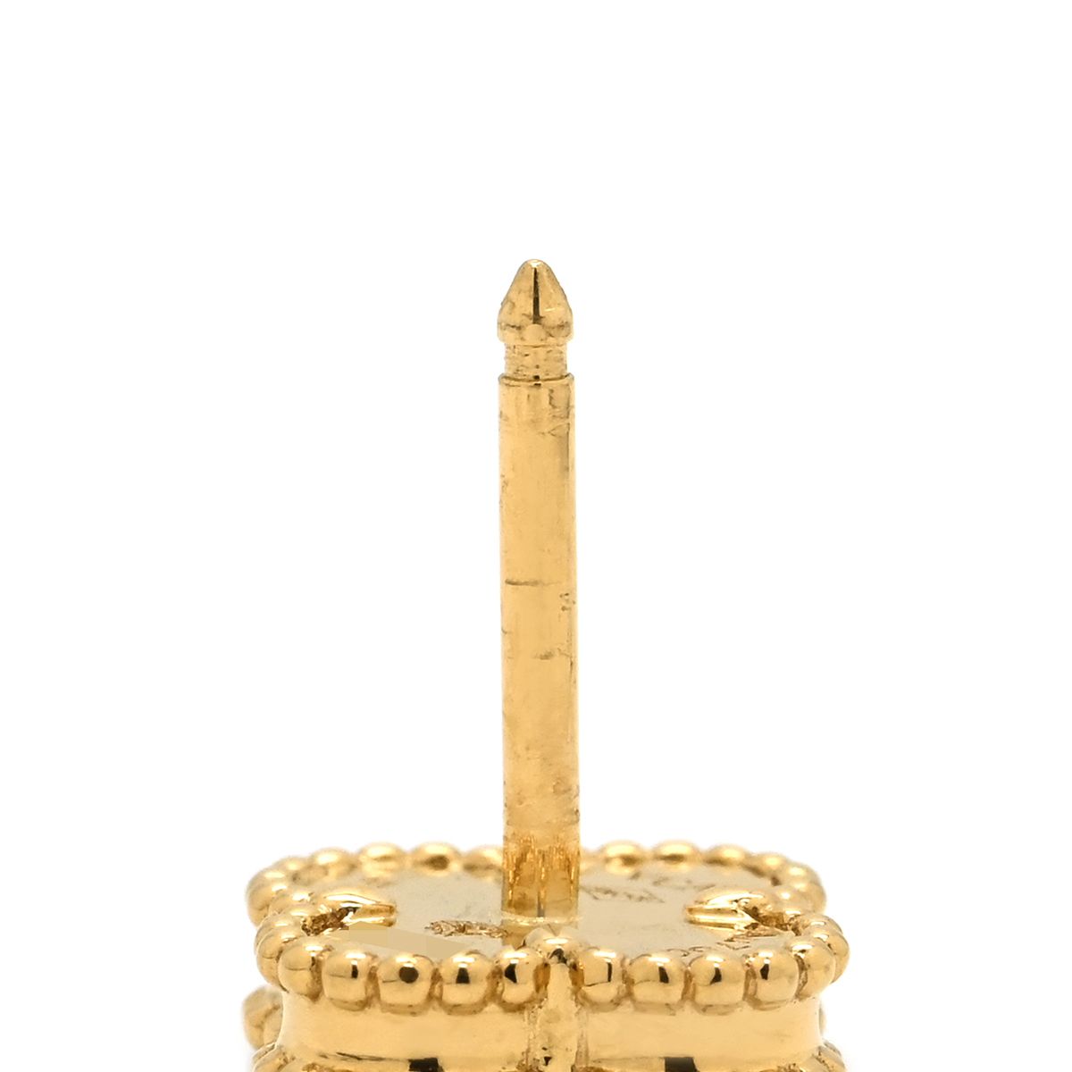 Van Cleef & Arpels Earrings Sweet Alhambra Pearl White Yellow Gold 18 — view 3