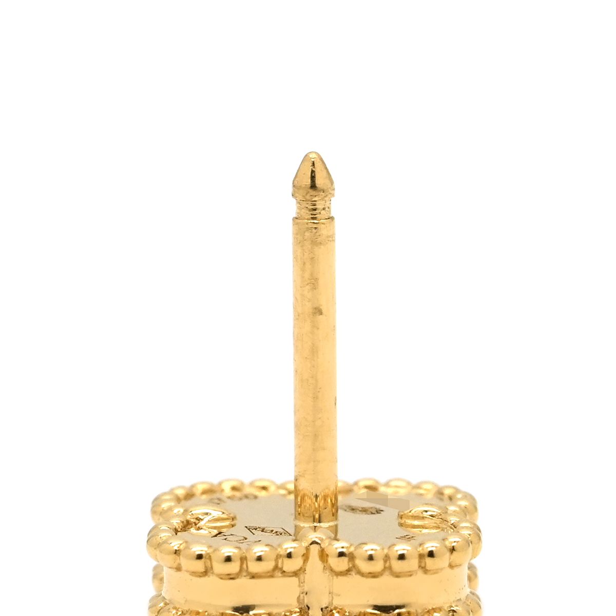 Van Cleef & Arpels Earrings Sweet Alhambra Pearl White Yellow Gold 18 — view 4