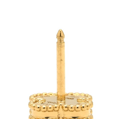 Van Cleef & Arpels Earrings Sweet Alhambra Pearl White Yellow Gold 18 — view 4