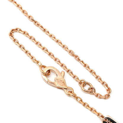 Van Cleef & Arpels Necklace Vintage Alhambra Gray Rose Gold 18K Pink Gold Shell — view 5