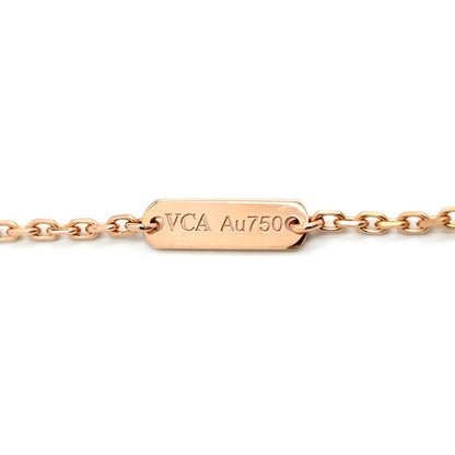 Van Cleef & Arpels Necklace Vintage Alhambra Gray Rose Gold 18K Pink Gold Shell — view 8