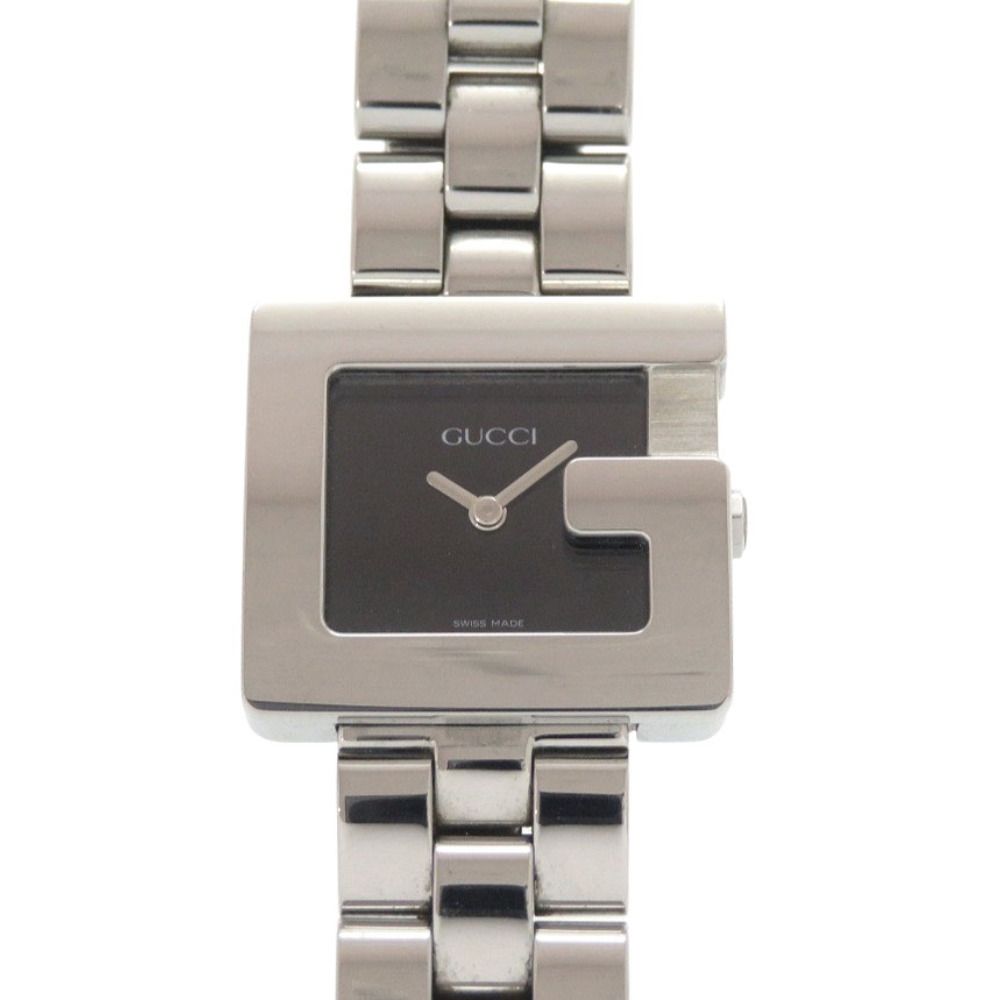 Gucci SS Black Quartz Watch Dial