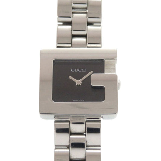 Gucci SS Black Quartz Watch Dial