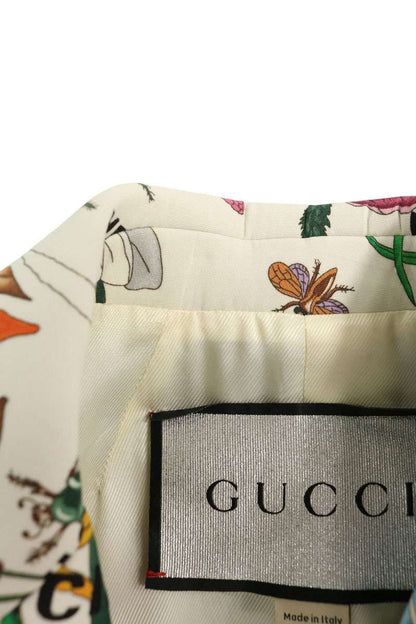 Gucci Floral Logo Print Tailored Jacket 44 — view 3