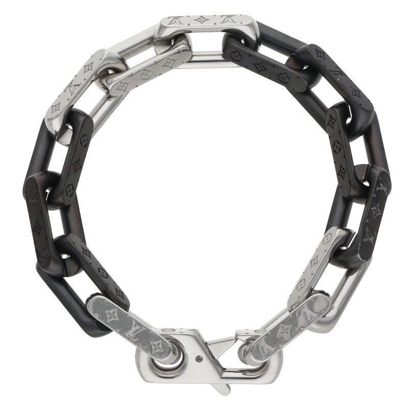 Louis Vuitton Bracelet Monogram Chain Metal — view 2