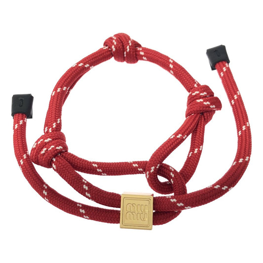 Miu Miu Code Bracelet Red