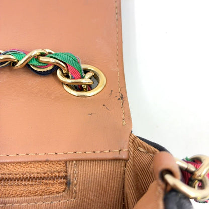 Chanel Quilted CC Logo Lambskin Black Multicolor Chain Shoulder Bag Gold — view 8