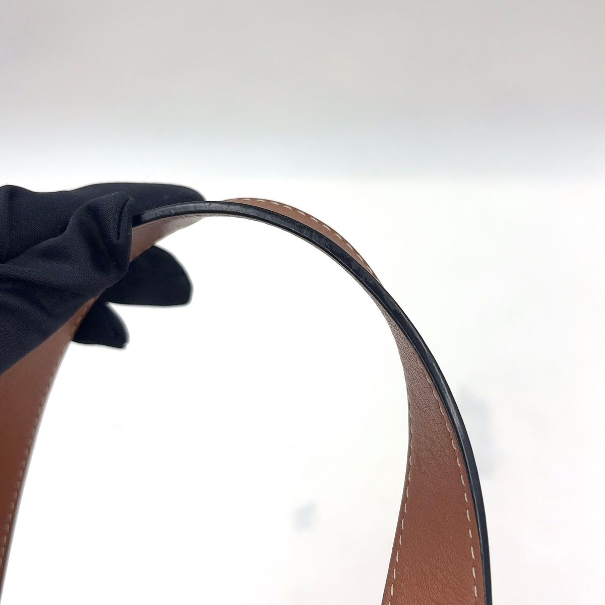 Loewe Anagram Bucket Handbag Leather Raffia Brown Beige Tote Silver — view 7