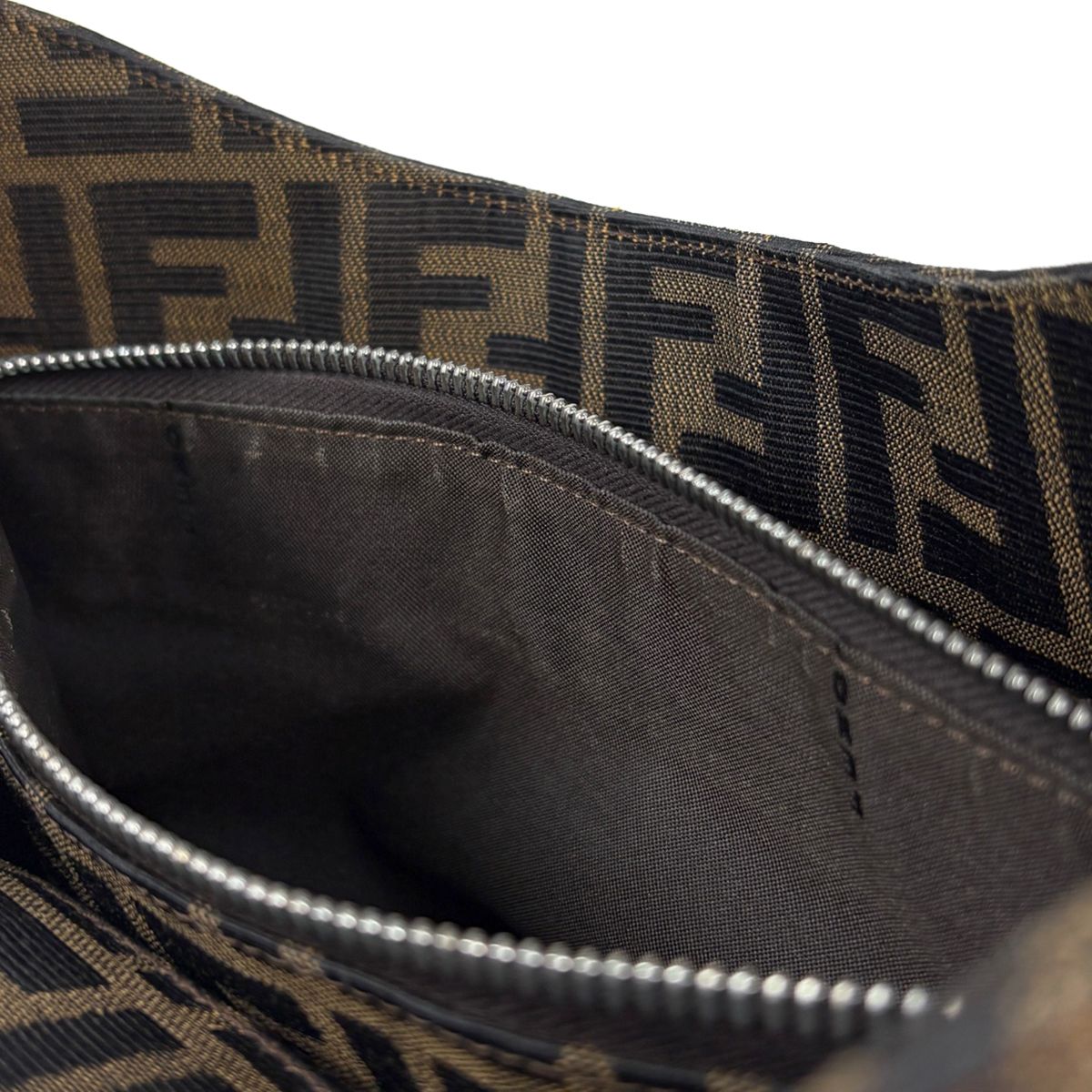 Fendi Shoulder Bag Zucca Pattern Canvas Brown — view 7