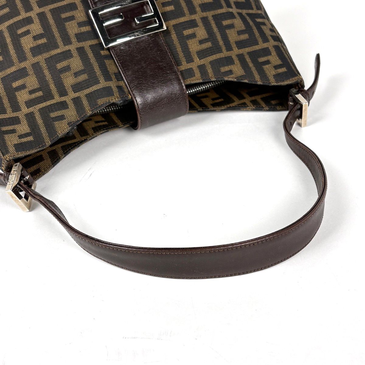 Fendi Shoulder Bag Zucca Pattern Canvas Brown — view 5