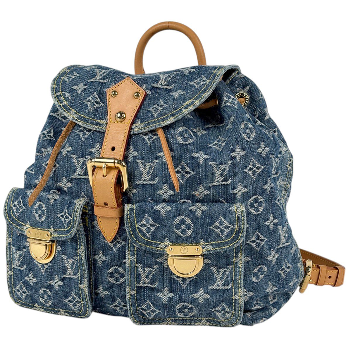 Louis Vuitton Sac a Dos GM Backpack Monogram Denim Blue