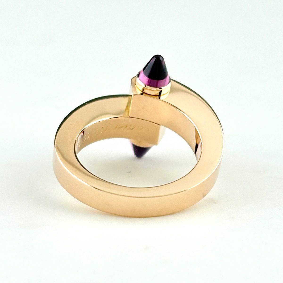 Cartier Menot Pink Gold Ring 750 Garnet — view 6