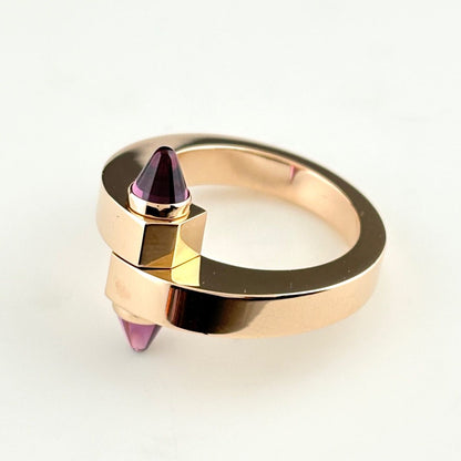 Cartier Menot Pink Gold Ring 750 Garnet — view 4