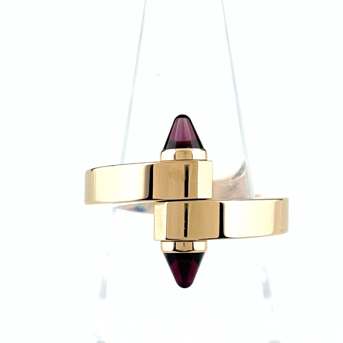 Cartier Menot Pink Gold Ring 750 Garnet