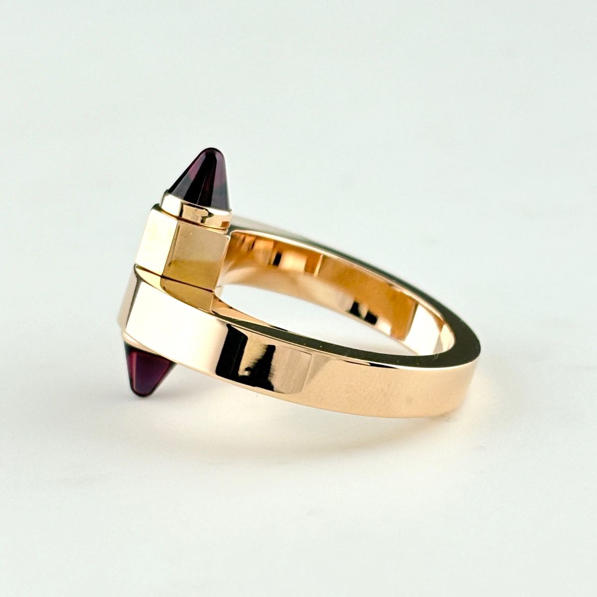 Cartier Menot Pink Gold Ring 750 Garnet — view 5