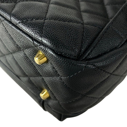 Chanel Backpack Quilted Black 2-Way Chain Shoulder Gold — view 8
