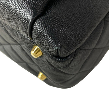 Chanel Backpack Quilted Black 2-Way Chain Shoulder Gold — view 6