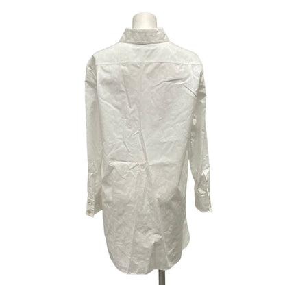 Chanel Long Sleeve Shirt Blouse S White Star CC Logo All Over Print Cotton — view 2