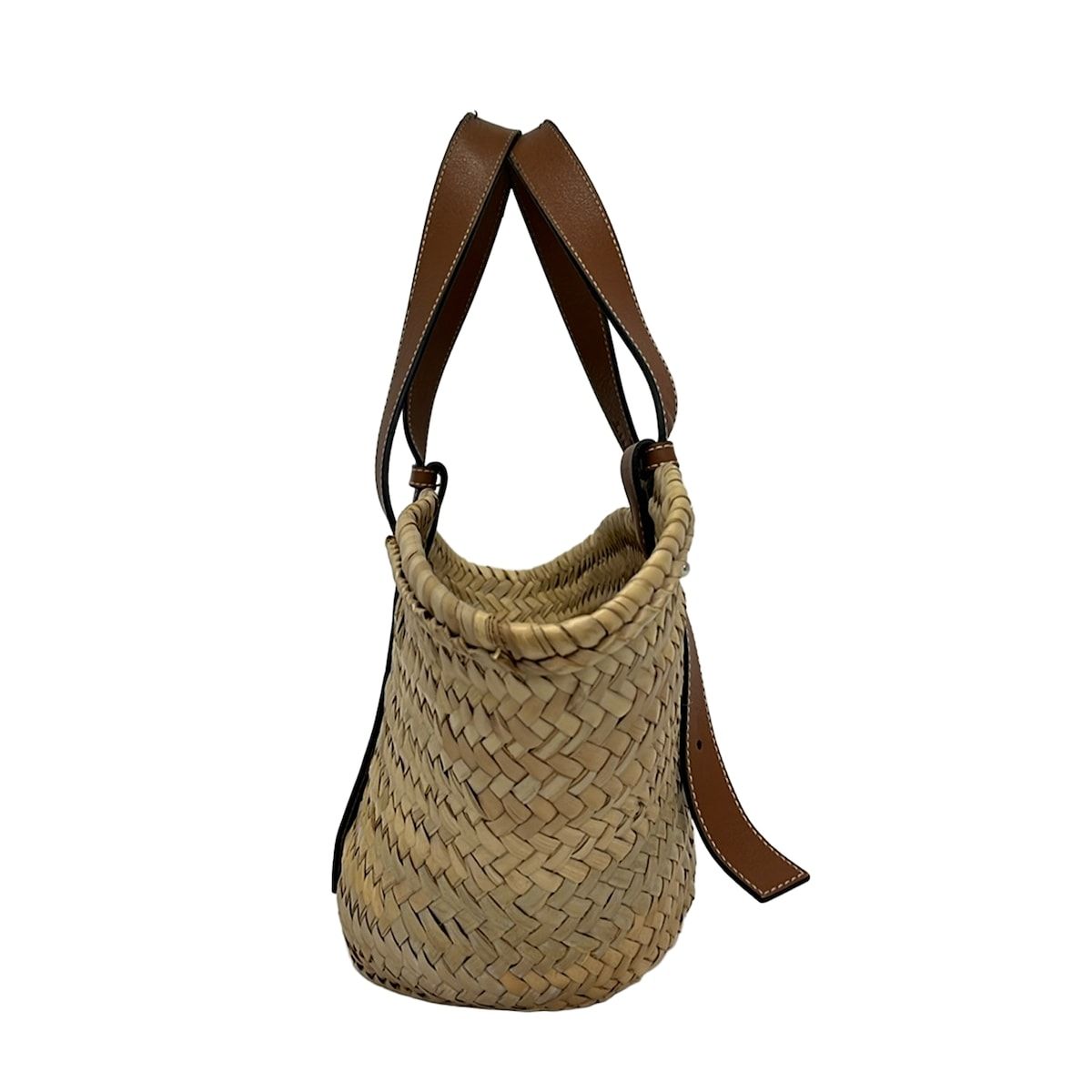 Loewe Tote Bag Basket Beige Brown Leather — view 2