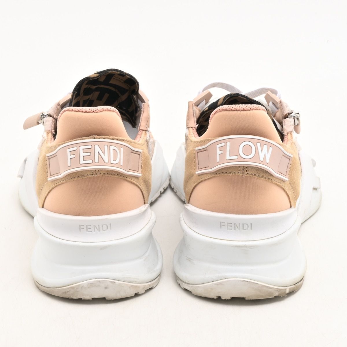 Fendi Sneakers Flow White Beige Multi — view 3