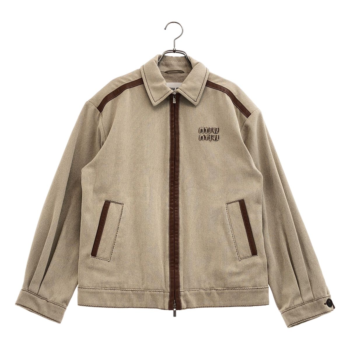 Miu Miu Jacquard Jacket Beige 40
